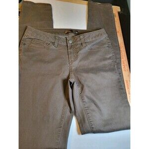 prAna Kara Jeans Size 2 26 Tall 35 Inseam Fitted Denim Grey Brown Women's